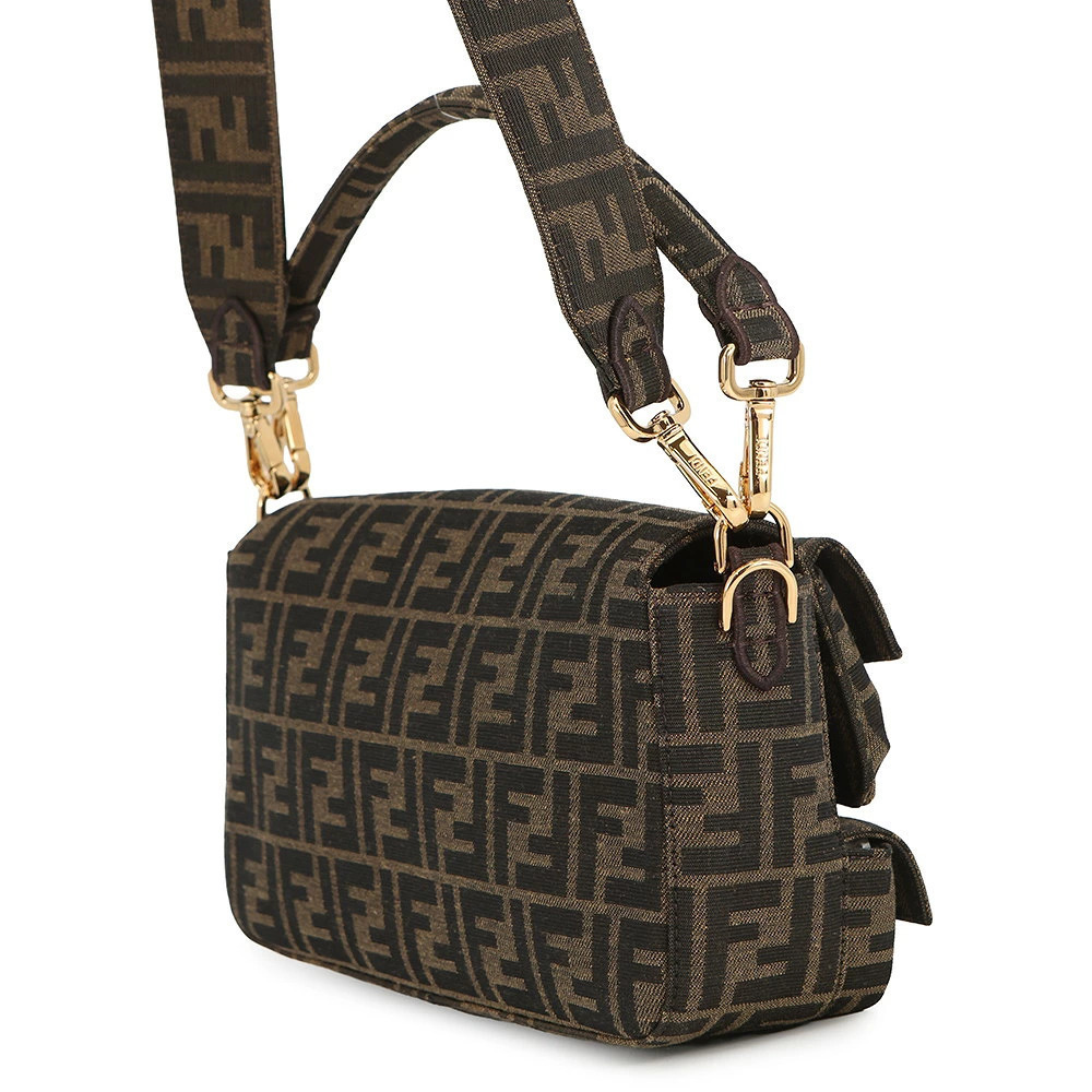 Fendi Handbag Baguette Shoulder Pocket Zucca Jacquard Multi